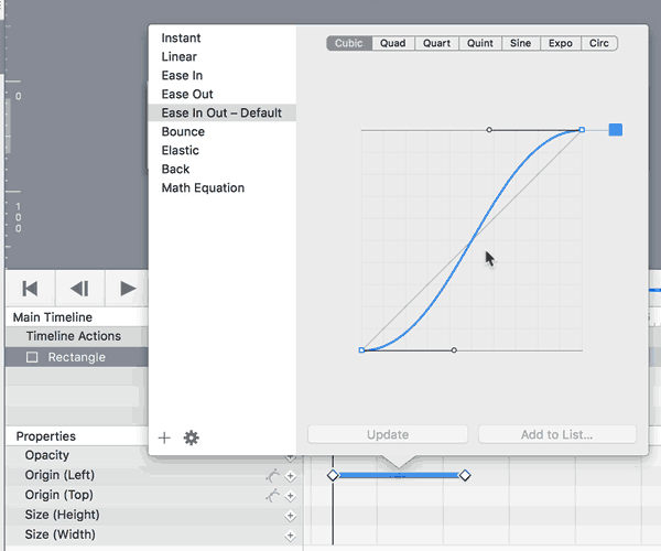 Saving Timing Functions and Setting as Default